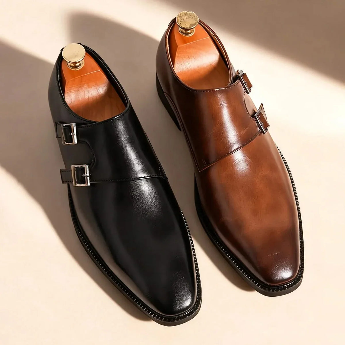 Mocassins Homme en Cuir Finition Semi-Brillante