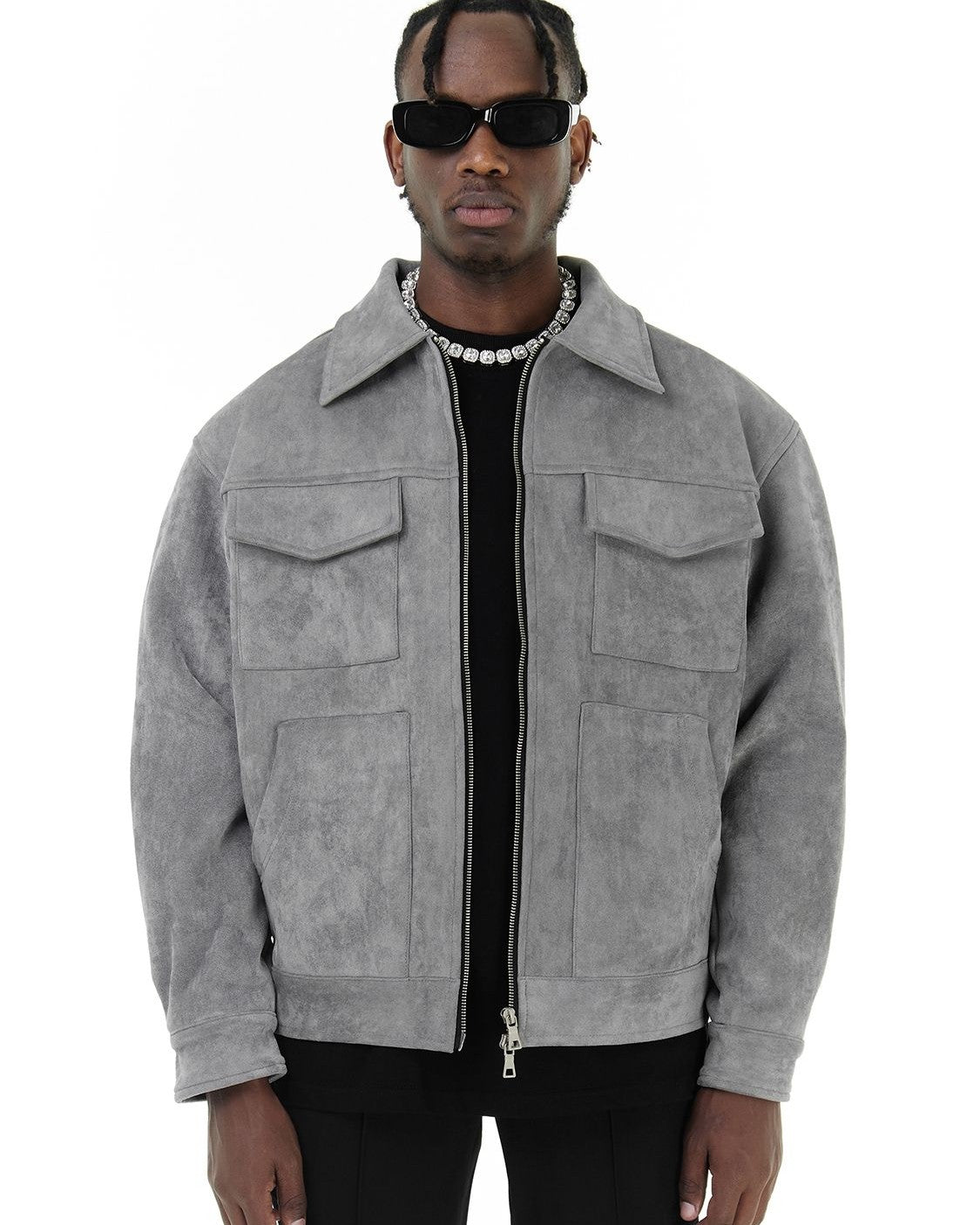Veste Homme Field en Suédine Végane de Haute Qualité