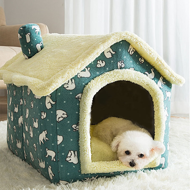 Pet House – Soft Fabric, Various Colors and Patterns for Small Pets Up to 4 kg