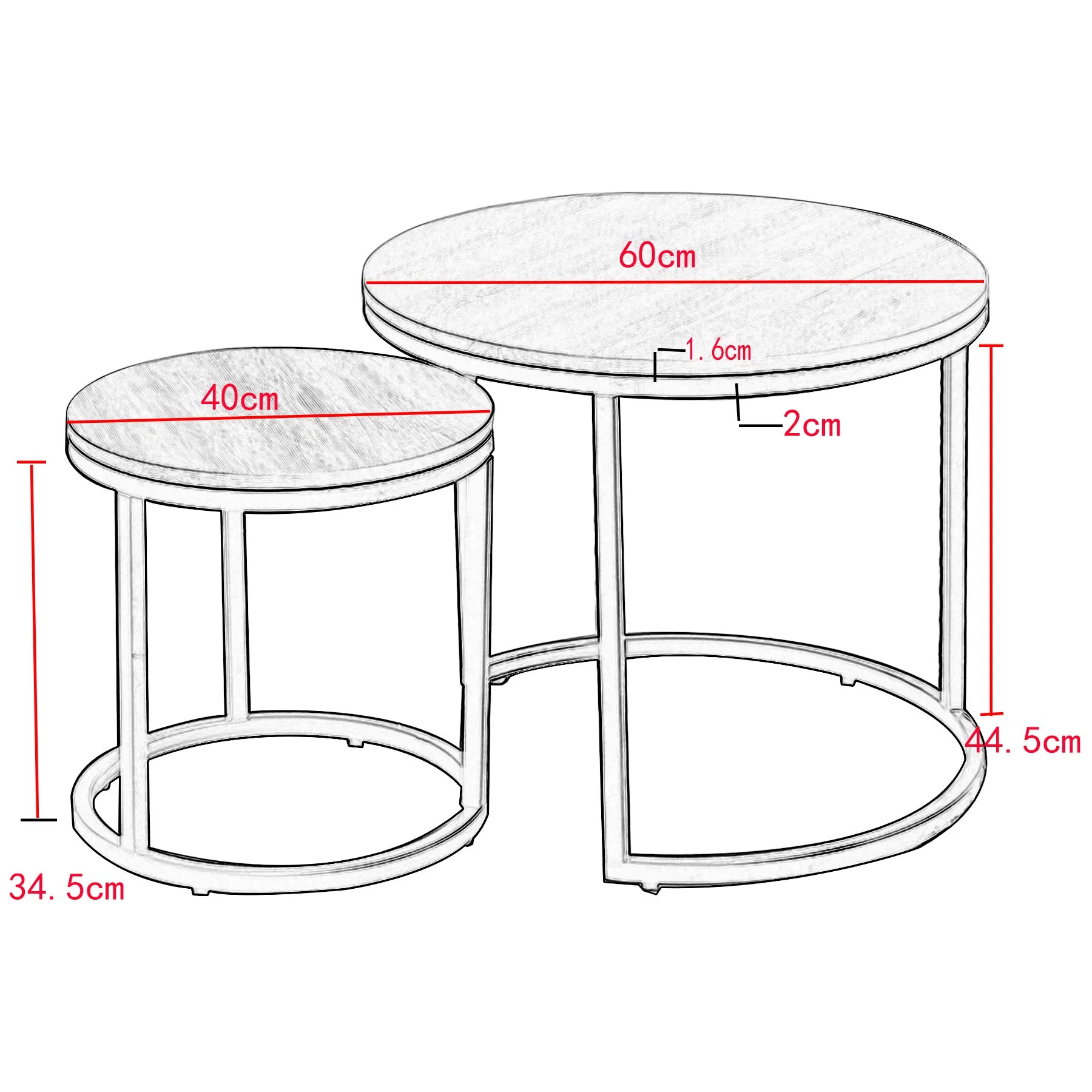 Round Table Set – White Marble with Gold Accents for Modern Living Room Decor