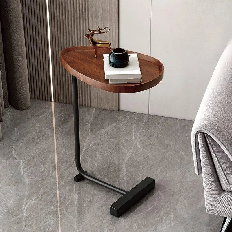 Table d'appoint en forme de C – Mobile, design moderne pour salon ou chambre
