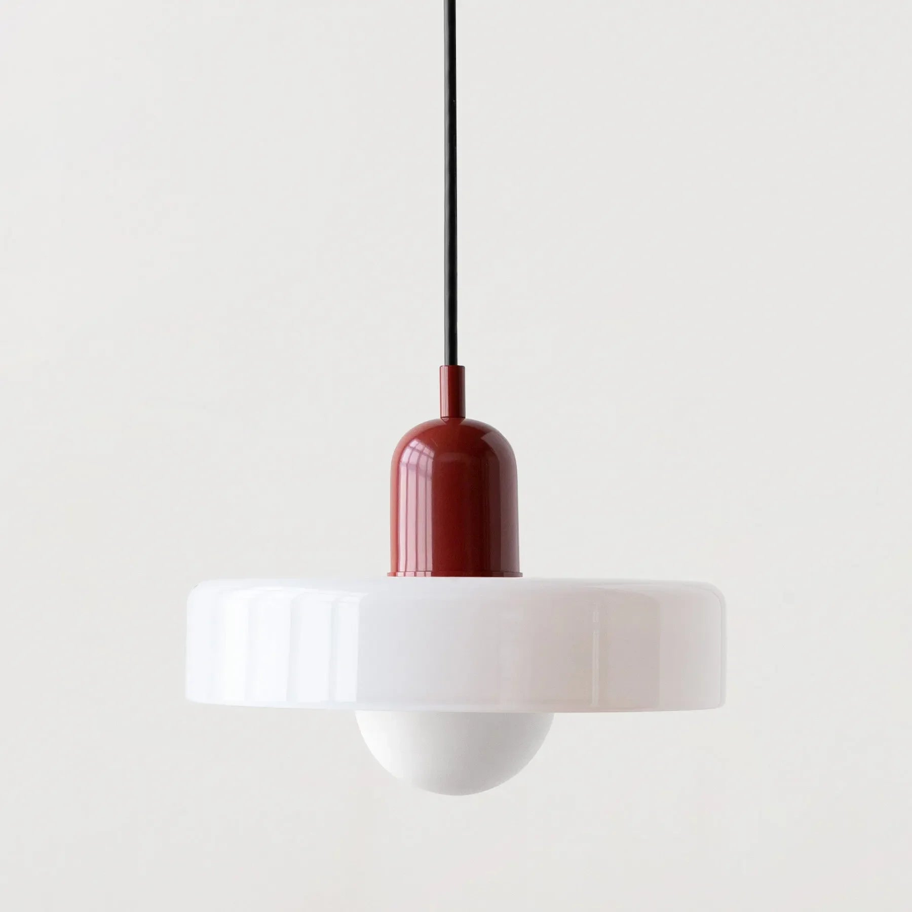 Suspension en verre – Éclairage design élégant aux couleurs douces pour salle à manger ou chambre