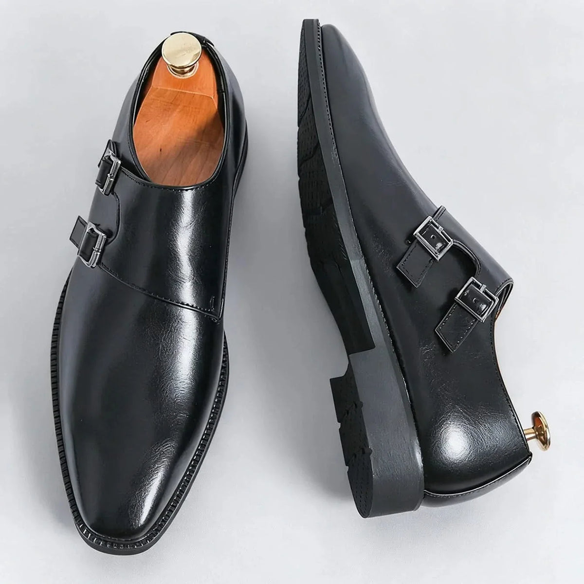 Mocassins Homme en Cuir Finition Semi-Brillante