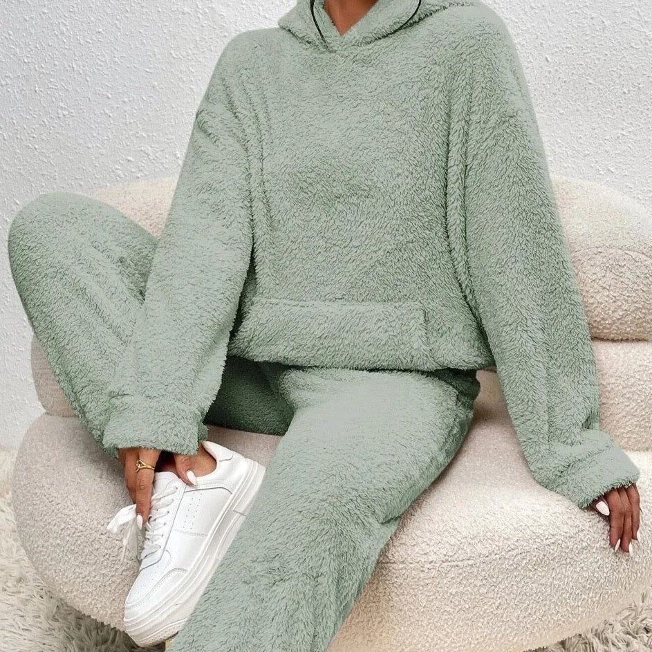 Combinaison Pyjama Peluche à Capuche Femme et Homme