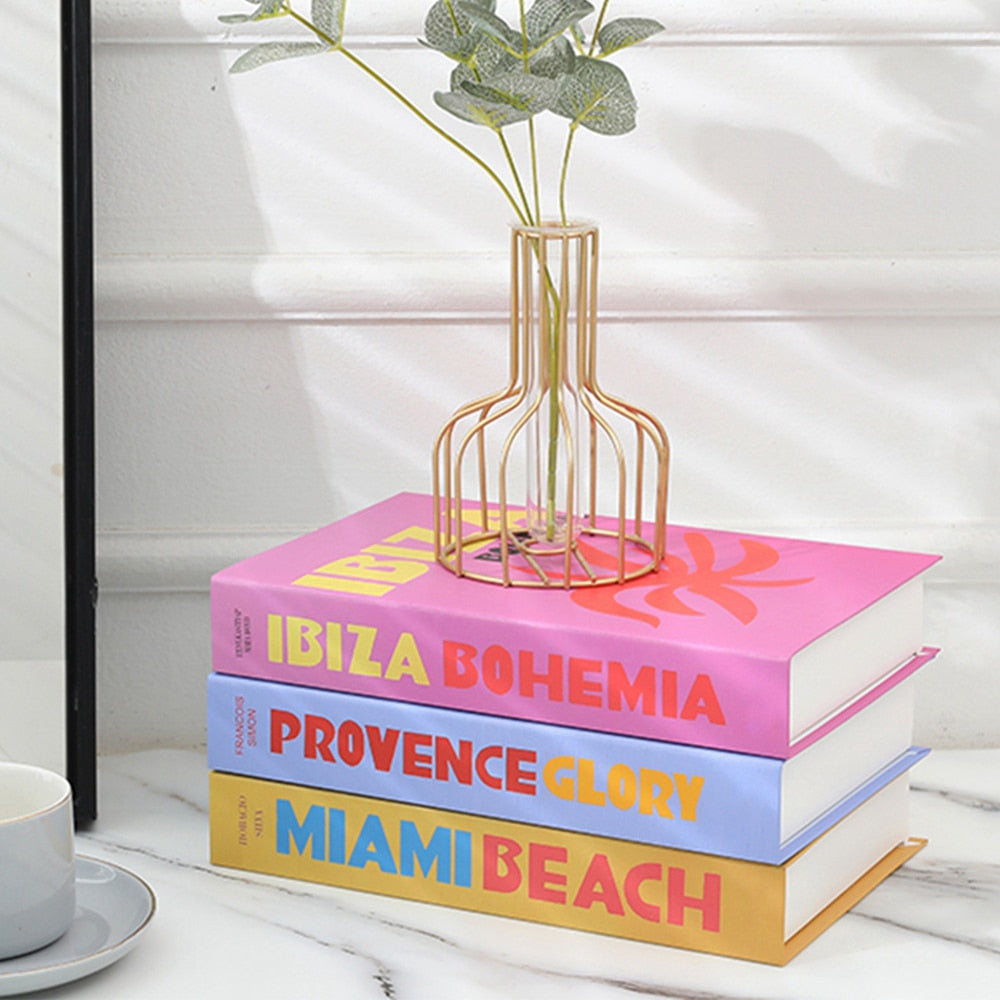 Decorative Books – Assorted Colors, Modern Design for Coffee Tables or as Interior Accents