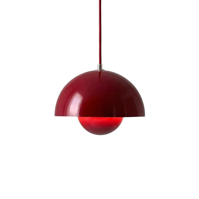 Suspension – Demi-sphère, finition mate au design scandinave pour salle à manger ou salon