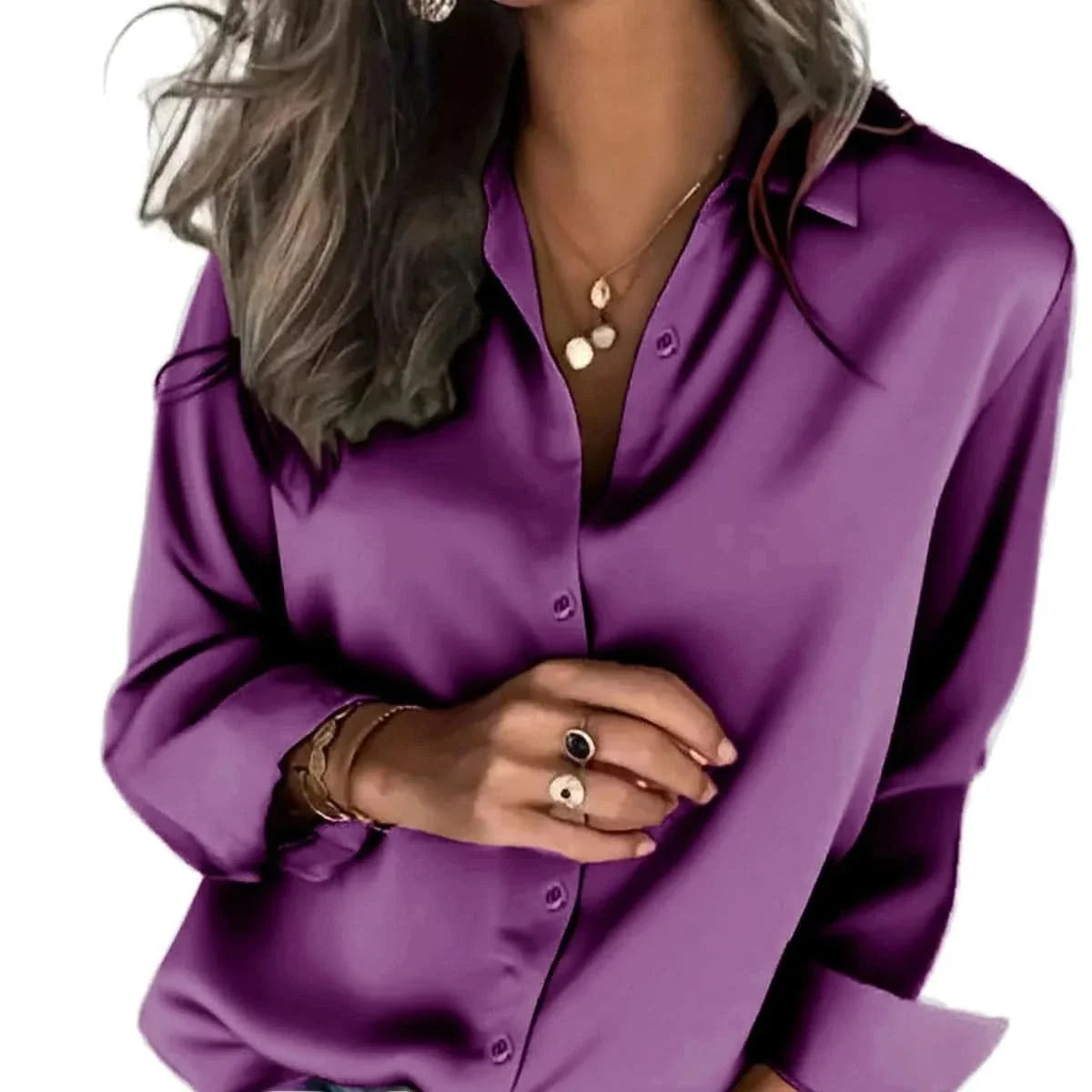 Chemise Femme Ample à Boutons - Coupe Décontractée Chic