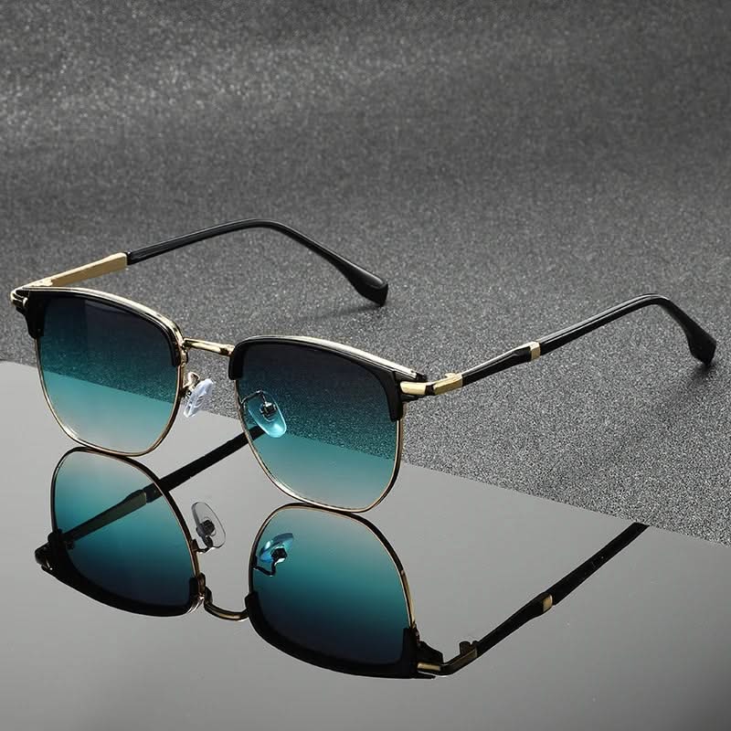 Lunettes de Soleil Clubmaster Monture Métal Polie