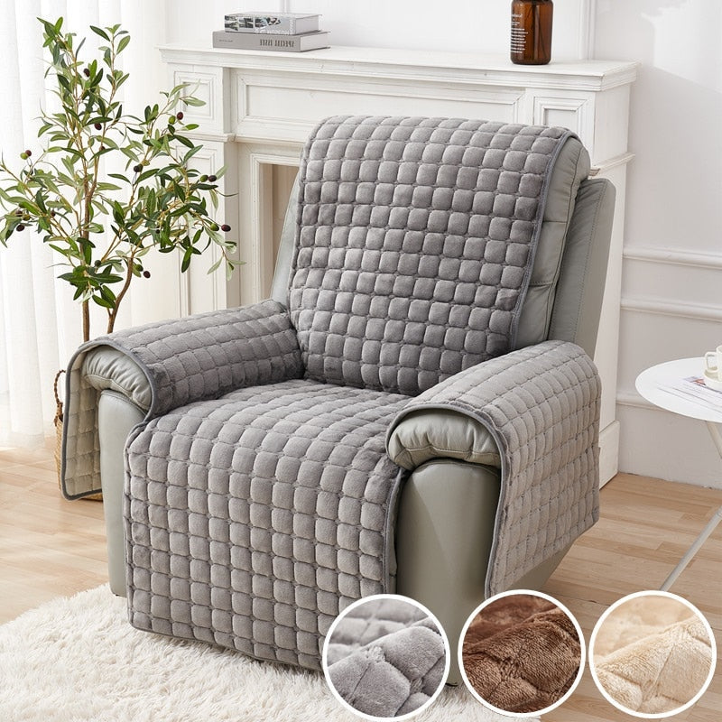 Protection souple pour fauteuil – Imperméable, gris neutre pour salon ou salle de jeux