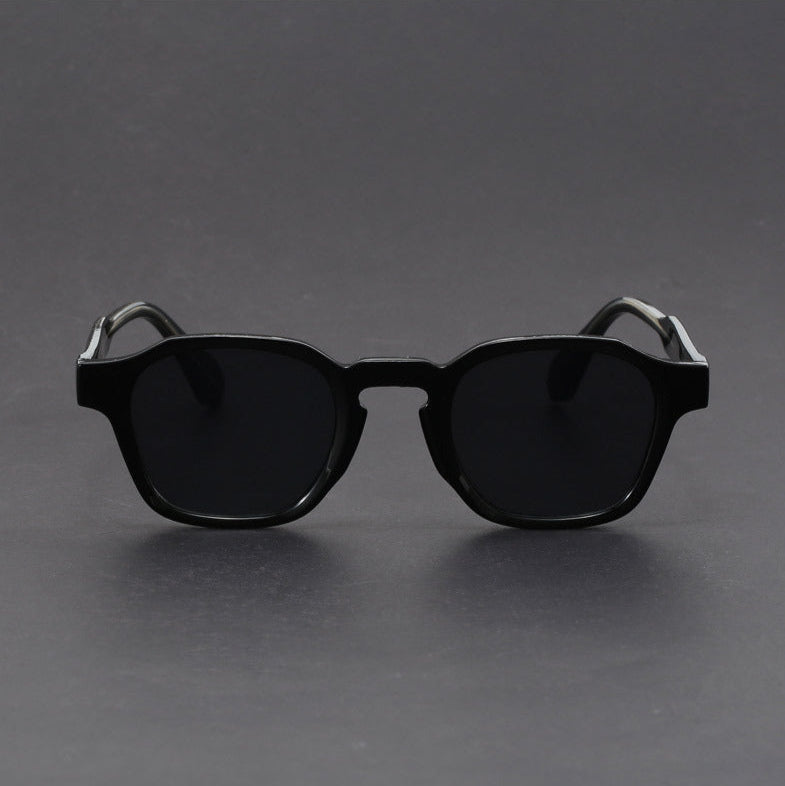 Lunettes de Soleil Rétro Monture Carrée en Polycarbonate