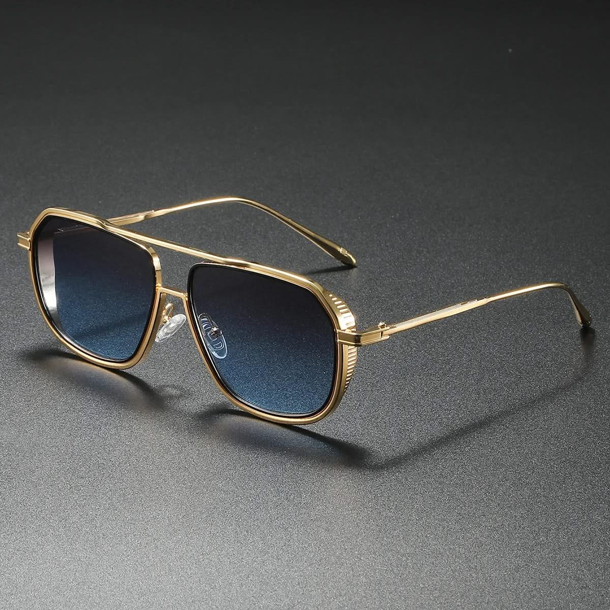 Lunettes de Soleil Aviateur en Métal avec Protection UV