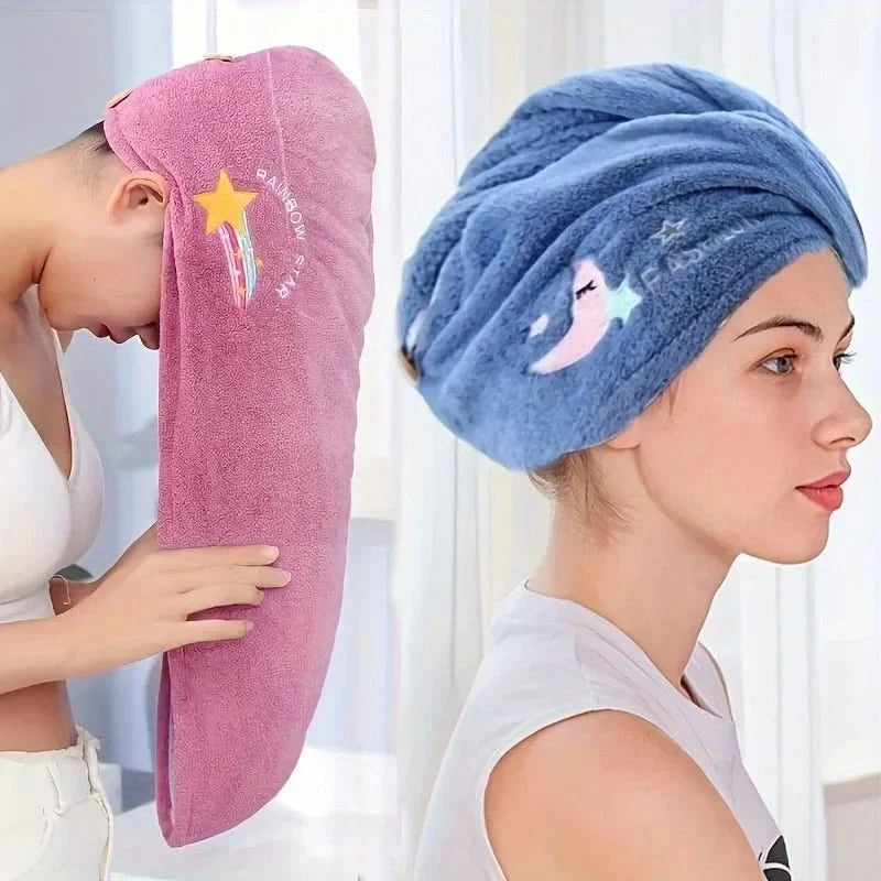 Schnelltrocknendes Haarturban für Damen - Super saugfähiges Handtuch 0