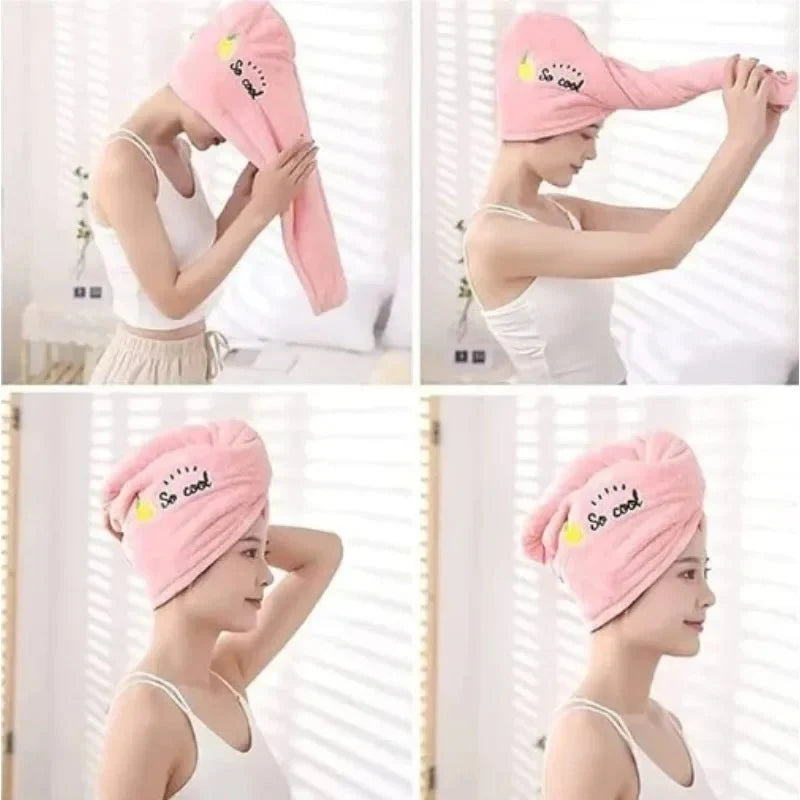 Schnelltrocknendes Haarturban für Damen - Super saugfähiges Handtuch 4
