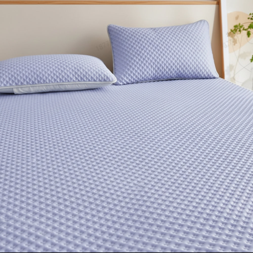 Tapis de Lit Rafraîchissant Pliable - Surface Gaufrée Respirante