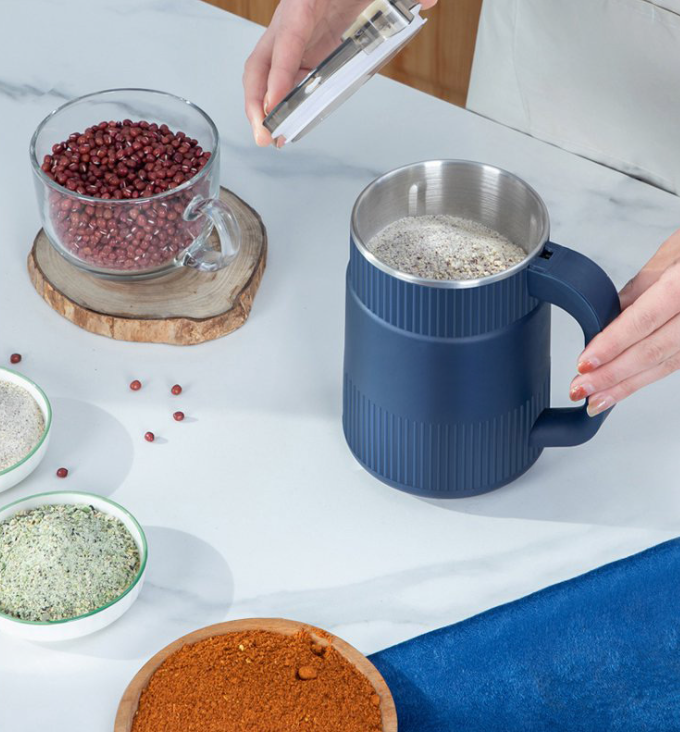 Electric Coffee Grinder – Stainless Steel, Compact Design for Coffee Beans, Grains, and Spices in the Kitchen