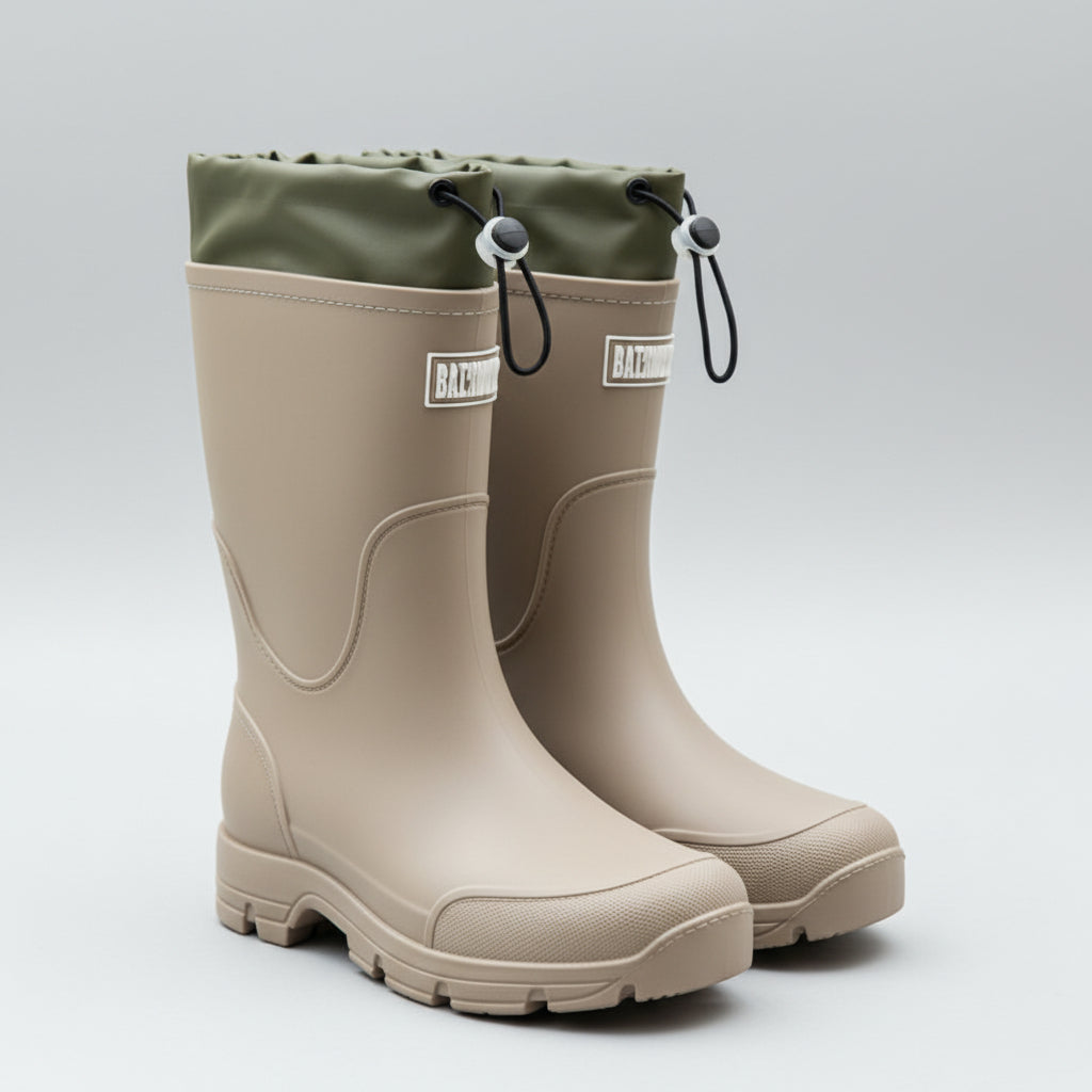 Bottes de Pluie Mi-Mollet Imperméables en PVC - Semelle Antidérapante