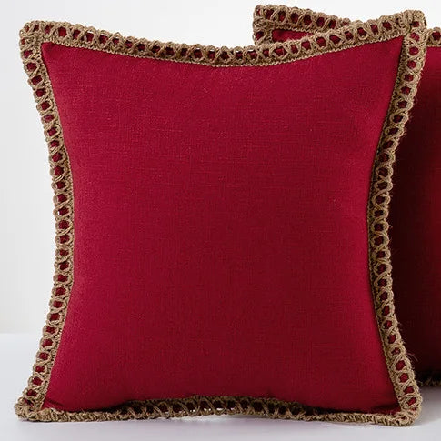 Cushion cover – Polyester, colorful, French style, for a sofa or bed