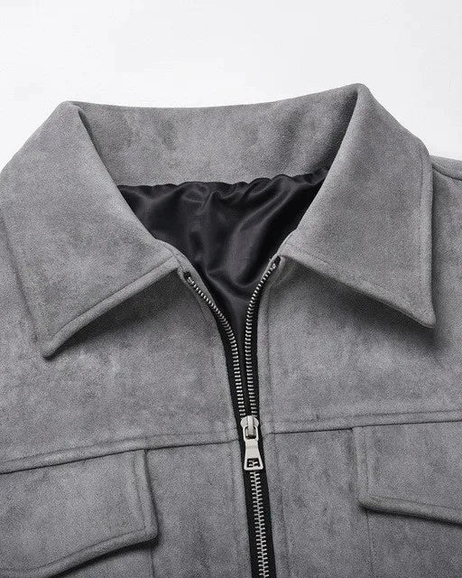 Veste Homme Field en Suédine Végane de Haute Qualité