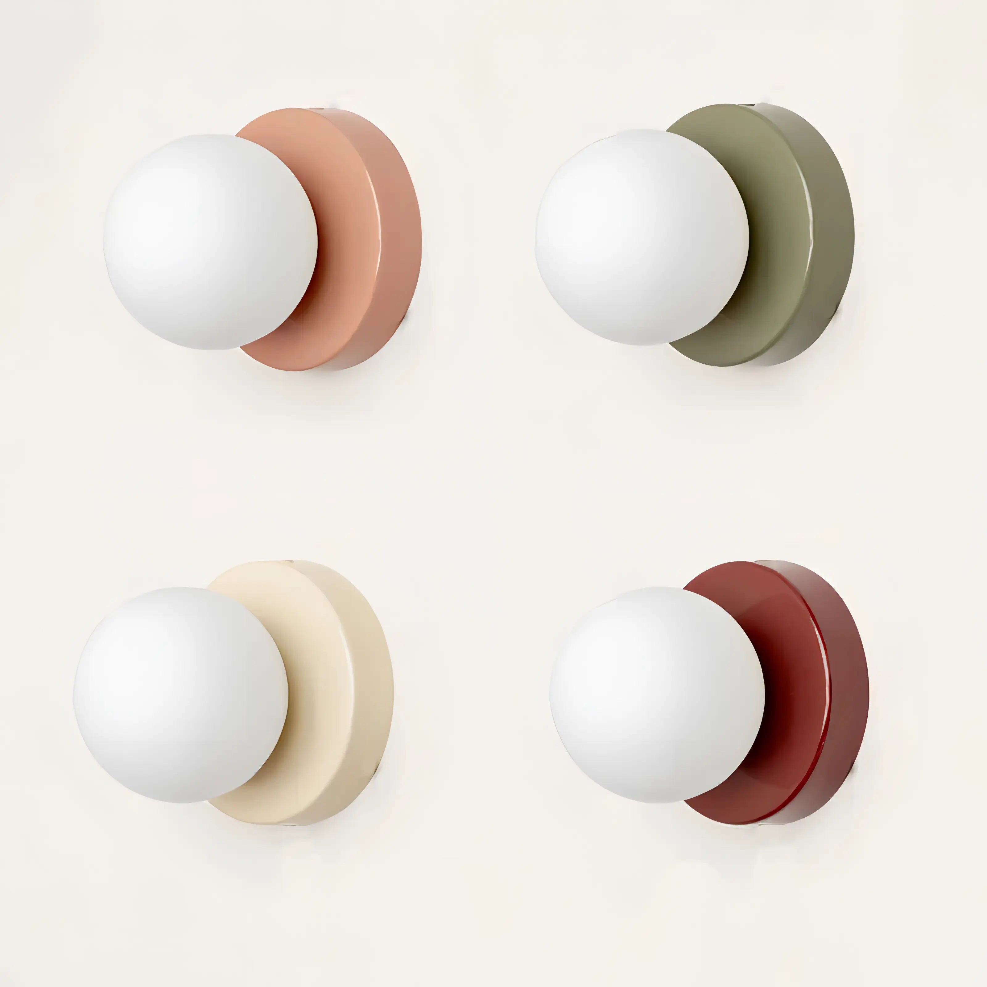 Applique Murale Scandinave Minimaliste Abat-jour en Verre