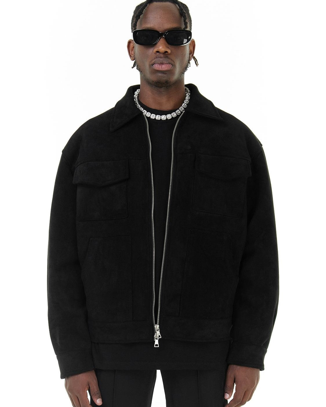 Veste Homme Field en Suédine Végane de Haute Qualité