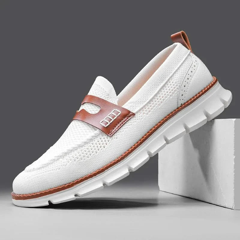Mocassins Homme en Mesh Respirant - Semelle Confort Orthopédique