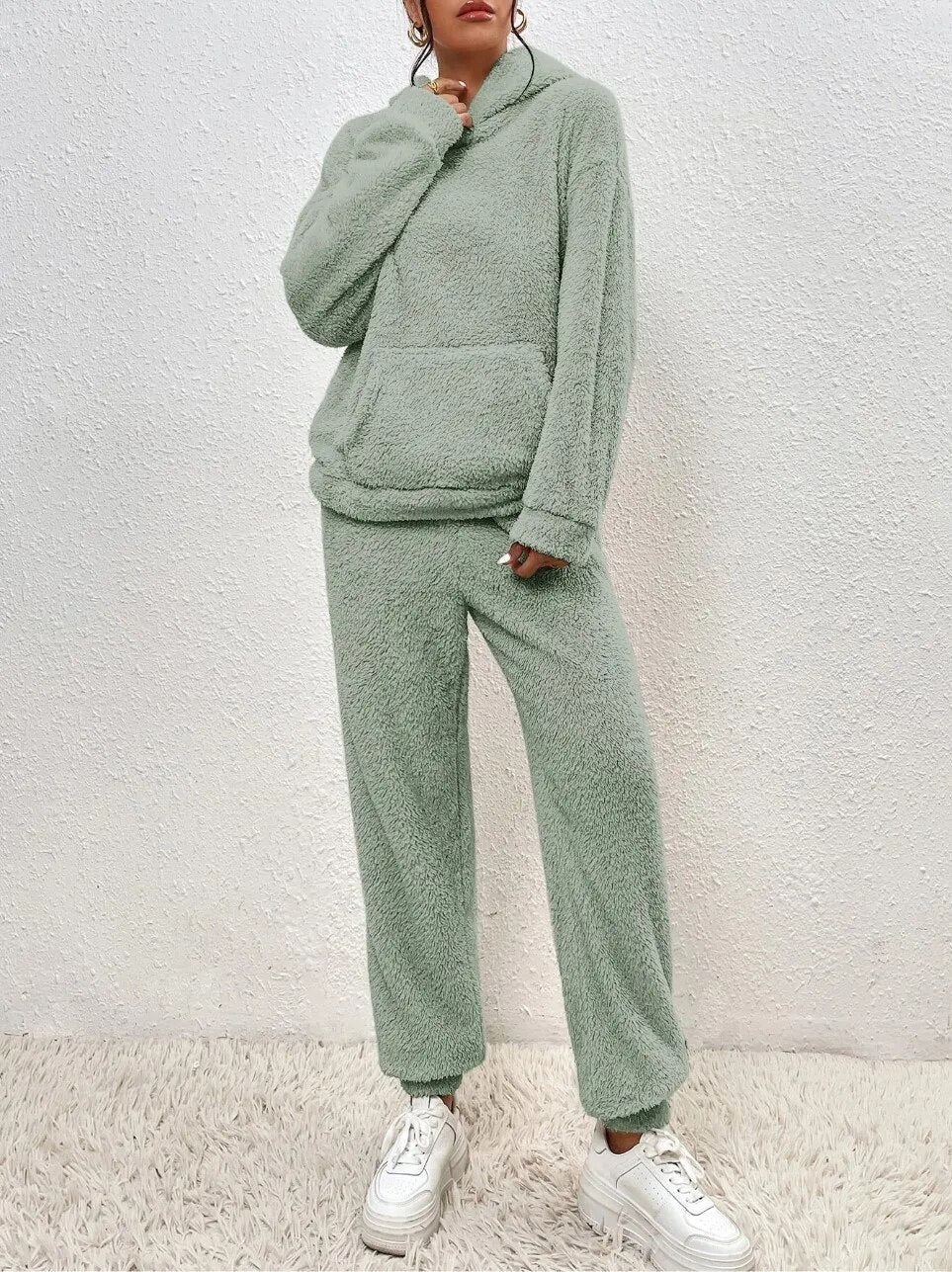 Combinaison Pyjama Peluche à Capuche Femme et Homme