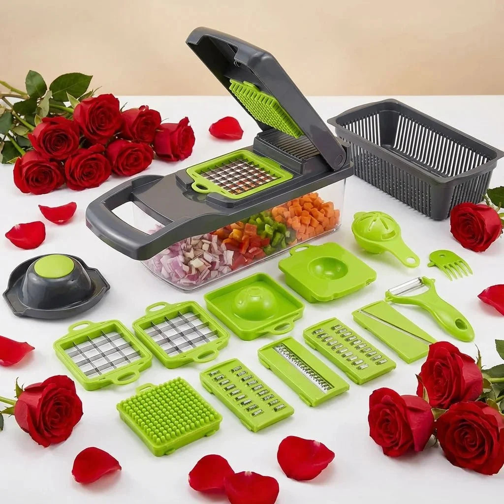 Sicherer Handschutz-Gemüseschneider - Ideal für gemeinsames Kochen 0