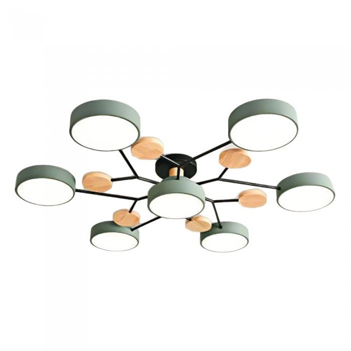 Plafonnier LED Scandinave à Branches Multiples - 4 à 7 Points Lumineux