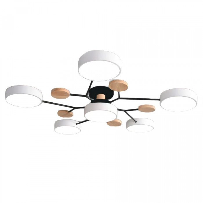Plafonnier LED Scandinave à Branches Multiples - 4 à 7 Points Lumineux