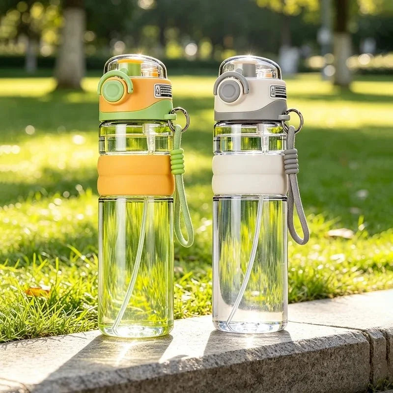 Waterfles met verstuiver – 800 ml, lekvrij ontwerp voor sport en buitenactiviteiten