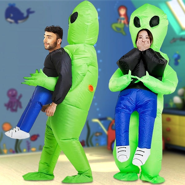 Costume Gonflable Halloween Extraterrestre - Déguisement Enlèvement OVNI Adulte