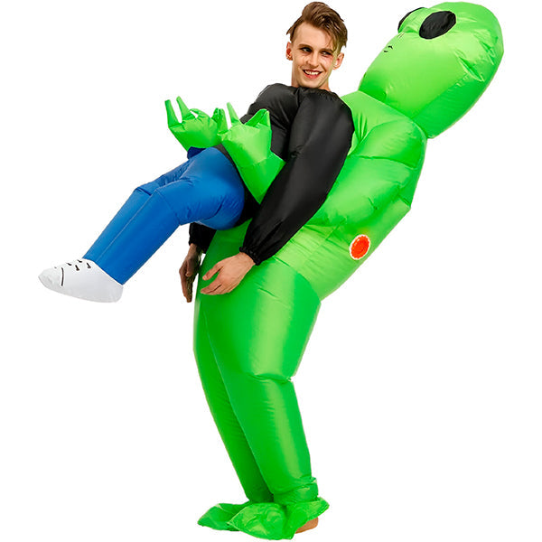 Costume Gonflable Halloween Extraterrestre - Déguisement Enlèvement OVNI Adulte