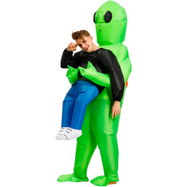 Costume Gonflable Halloween Extraterrestre - Déguisement Enlèvement OVNI Adulte