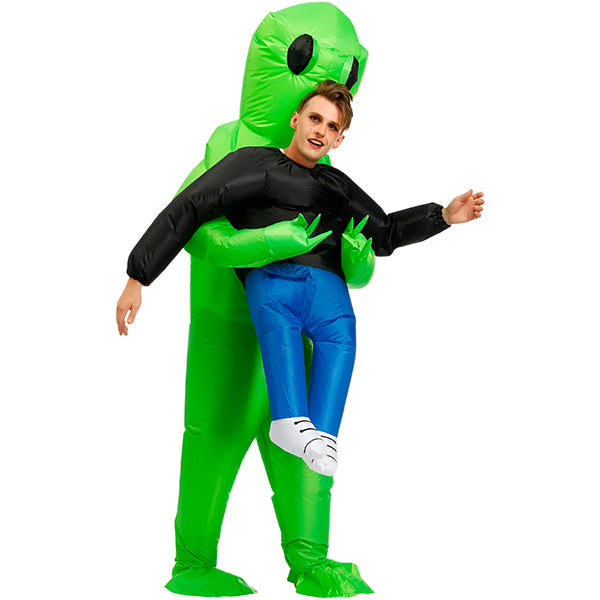 Costume Gonflable Halloween Extraterrestre - Déguisement Enlèvement OVNI Adulte