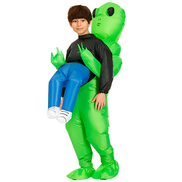 Costume Gonflable Halloween Extraterrestre - Déguisement Enlèvement OVNI Adulte