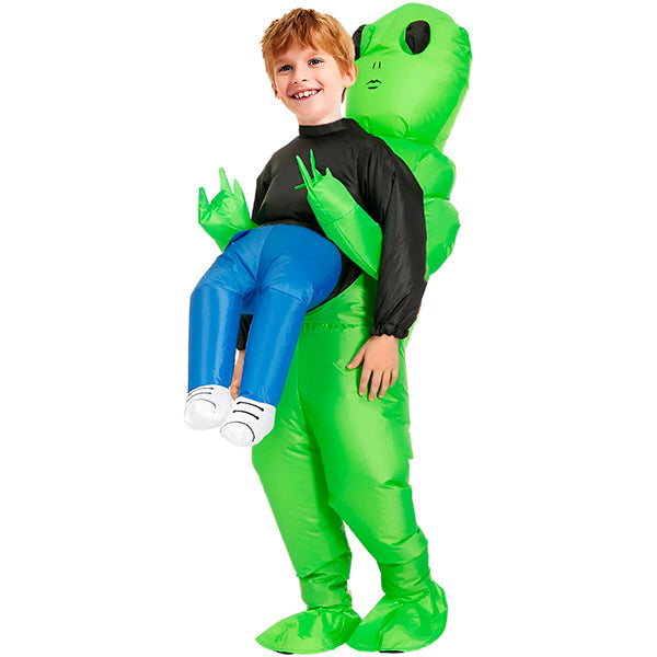 Costume Gonflable Halloween Extraterrestre - Déguisement Enlèvement OVNI Adulte