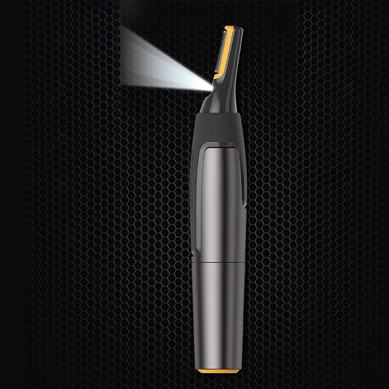 Draadloze precisietrimmer – grijs, roestvrijstalen mesjes voor het verzorgen van de baard, neus en wenkbrauwen