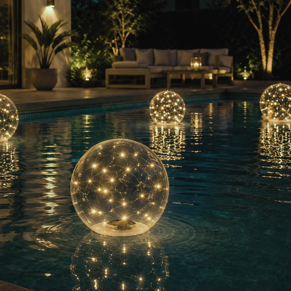 Drijvende tuinlamp op zonne-energie – Meerkleurig, waterdichte decoratie voor de tuin, het terras of bij het zwembad