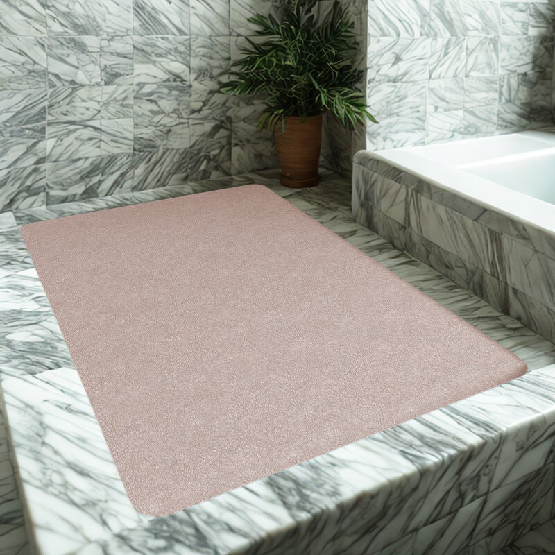 Bath Mat – Quick-Drying Polyester, Non-Slip, Modern Design for the Bathroom or Kitchen