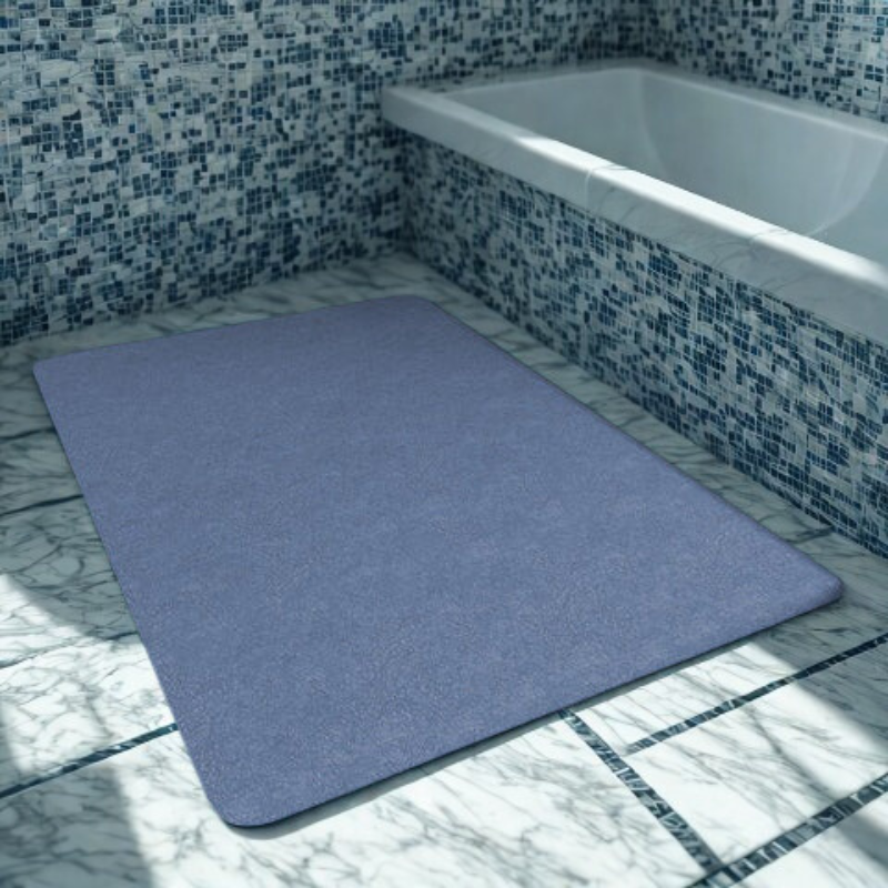Tapis de Bain – Polyester Sèche-Vite, Antidérapant, Design Moderne pour Salle de Bain ou Cuisine