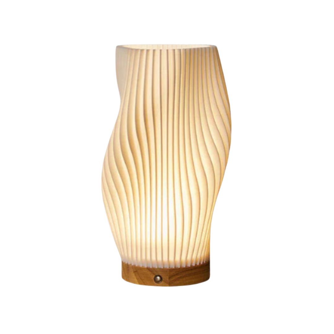 Lampe de Table LED Sculpturale Dimmable au Design Vague