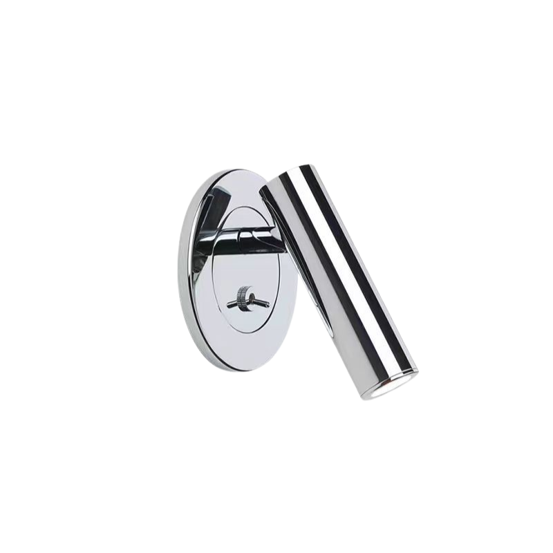 Applique Murale de Lecture Orientable en Métal, Tête Cylindrique LED