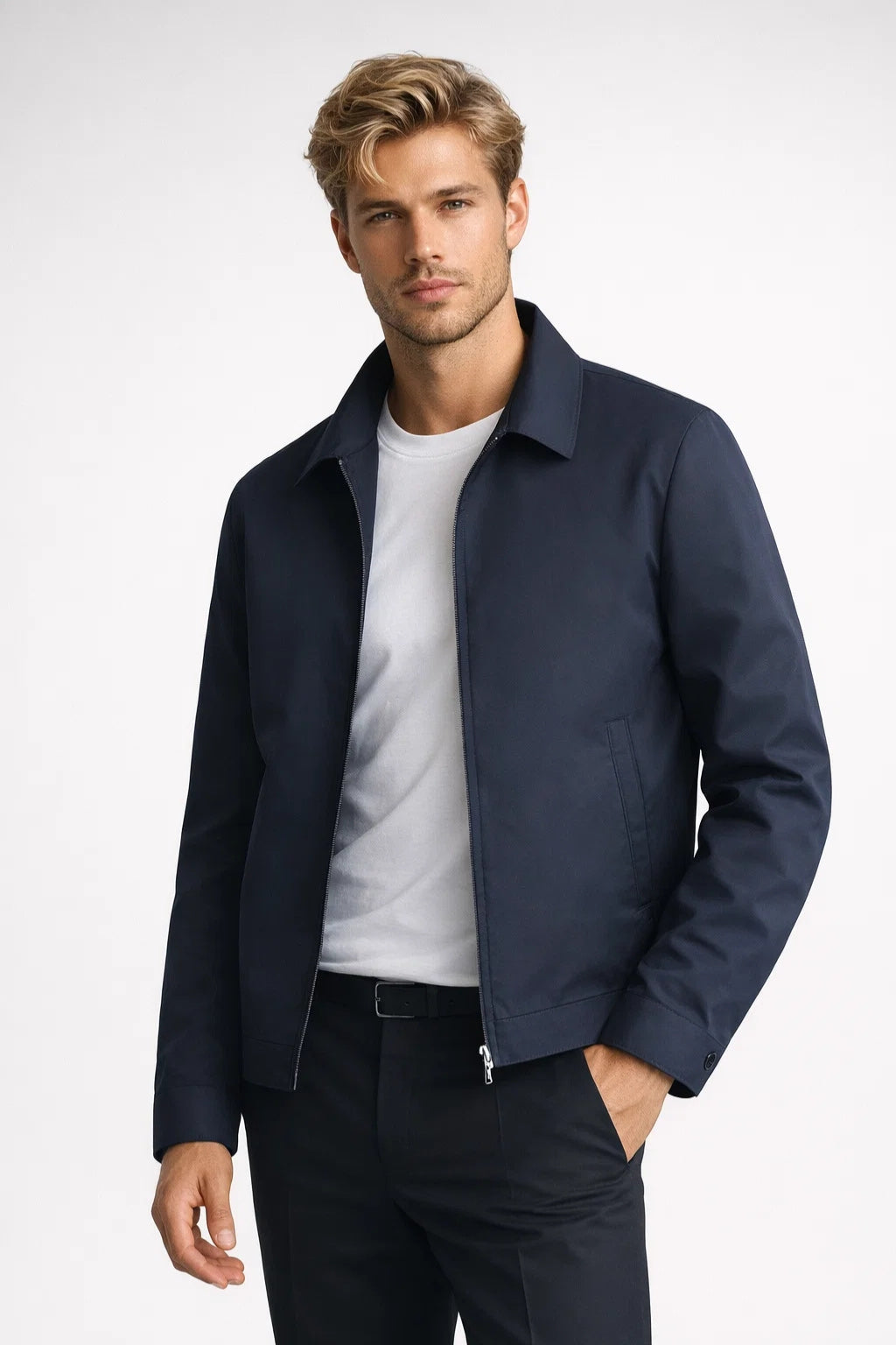 Veste Homme Business Casual Minimaliste Doublure Carreaux
