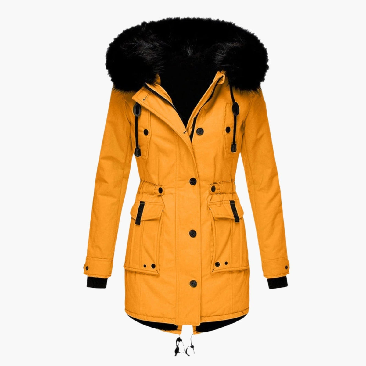 Parka Femme Épaisse à Capuche, Imperméable, Doublure Chaude pour l'Hiver
