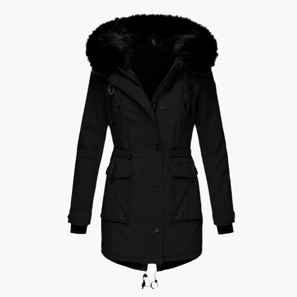 Parka Femme Épaisse à Capuche, Imperméable, Doublure Chaude pour l'Hiver