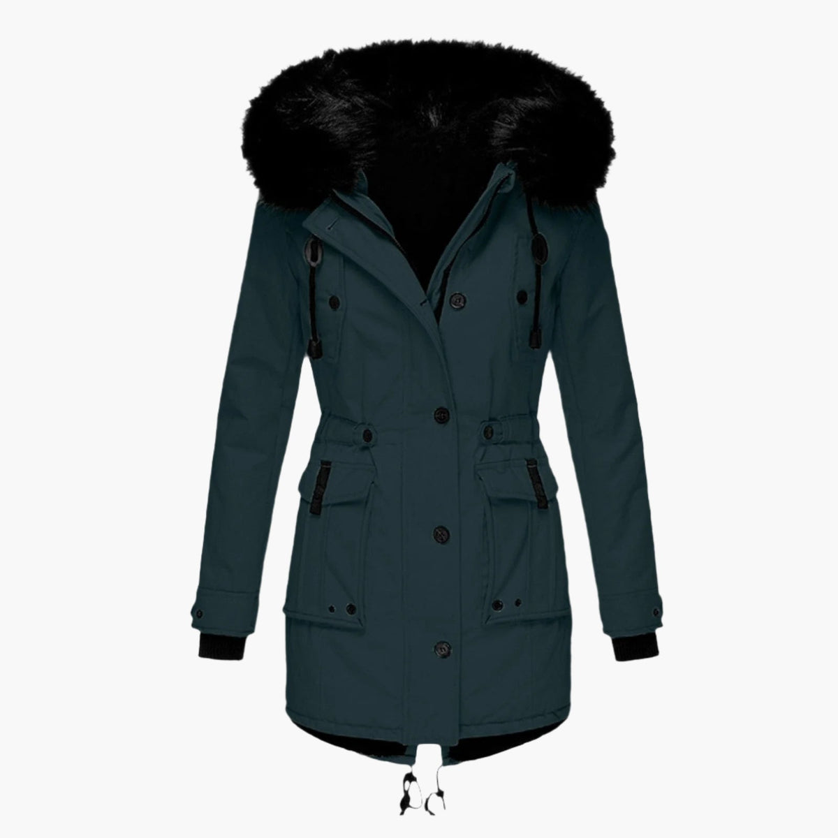 Parka Femme Épaisse à Capuche, Imperméable, Doublure Chaude pour l'Hiver