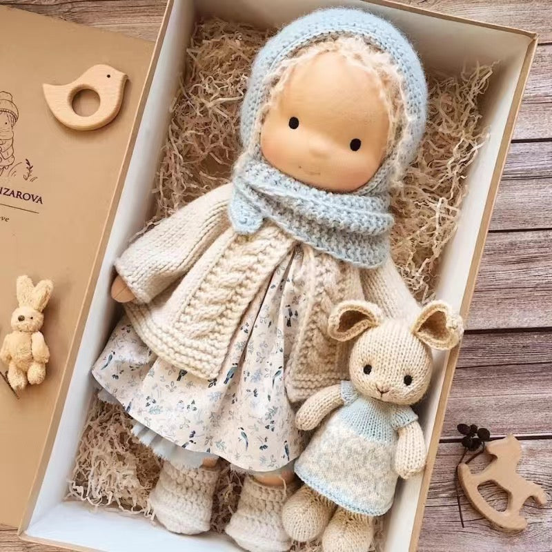 Poupée Waldorf – Fait main, Personnalisée, Jeu d'imagination pour Enfants de 3 Ans et Plus