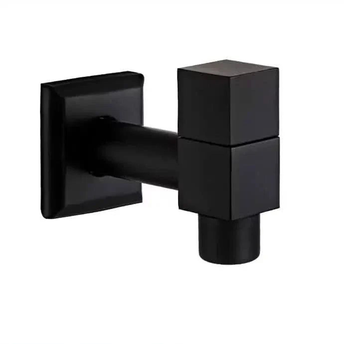 Wall-mounted faucet – Matte black brass for the kitchen, bathroom, or garden
