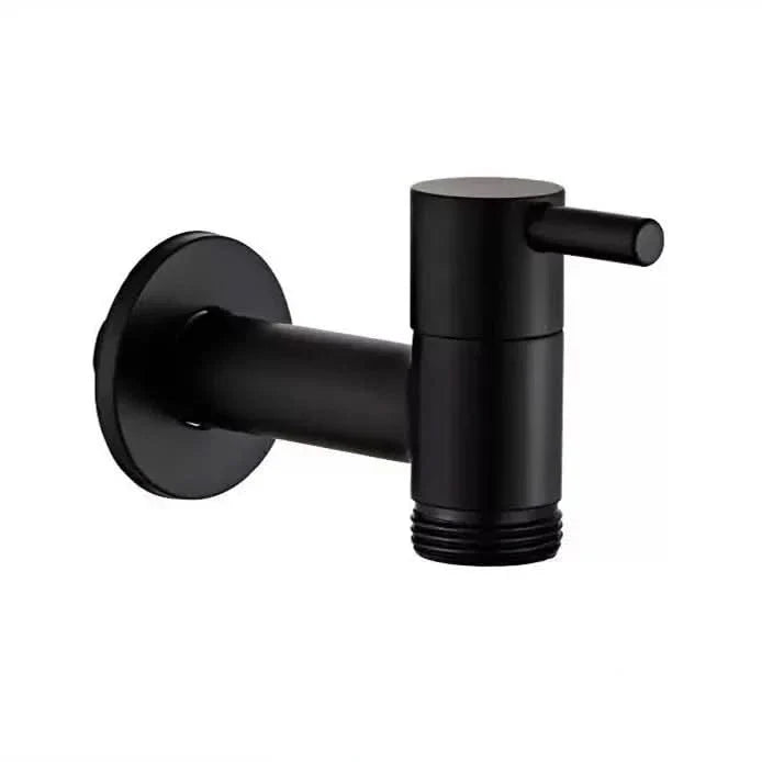 Wall-mounted faucet – Matte black brass for the kitchen, bathroom, or garden
