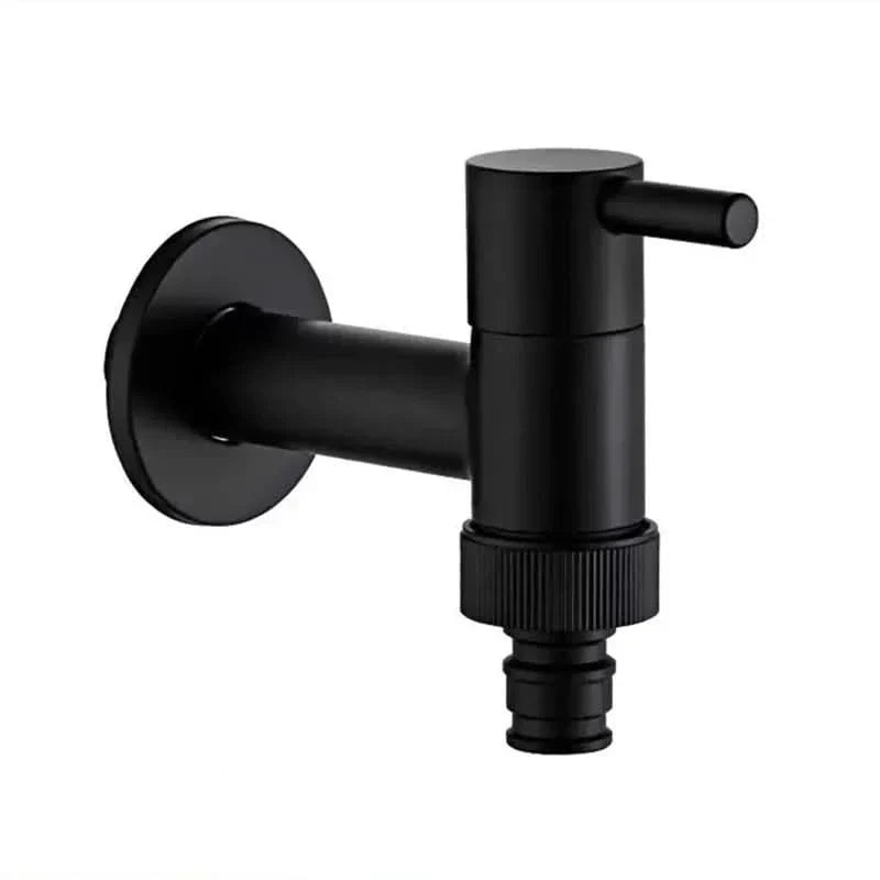 Wall-mounted faucet – Matte black brass for the kitchen, bathroom, or garden
